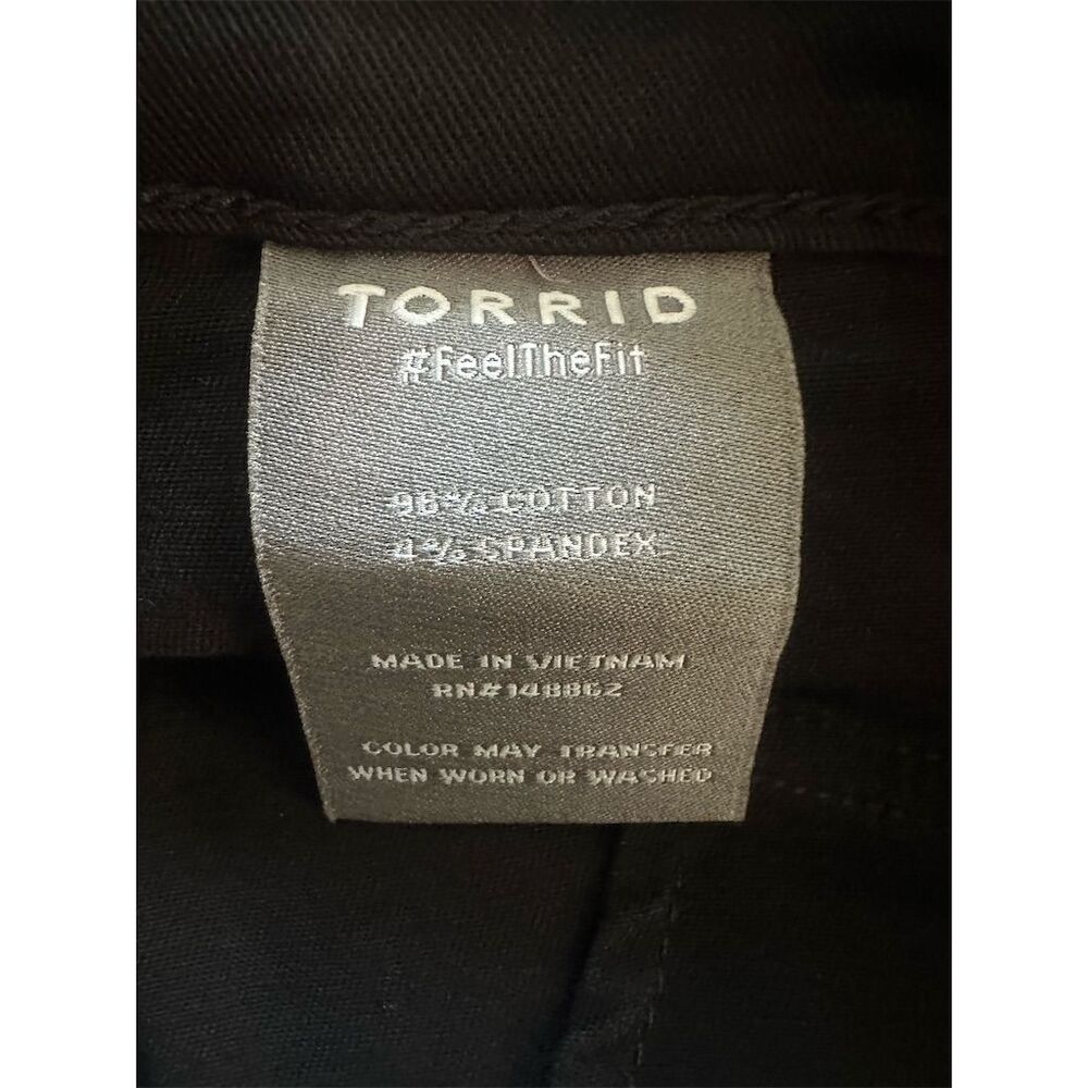 Torrid Women's Size 14 Black Wide Leg Crop Pants Casual - Picture 5 of 8